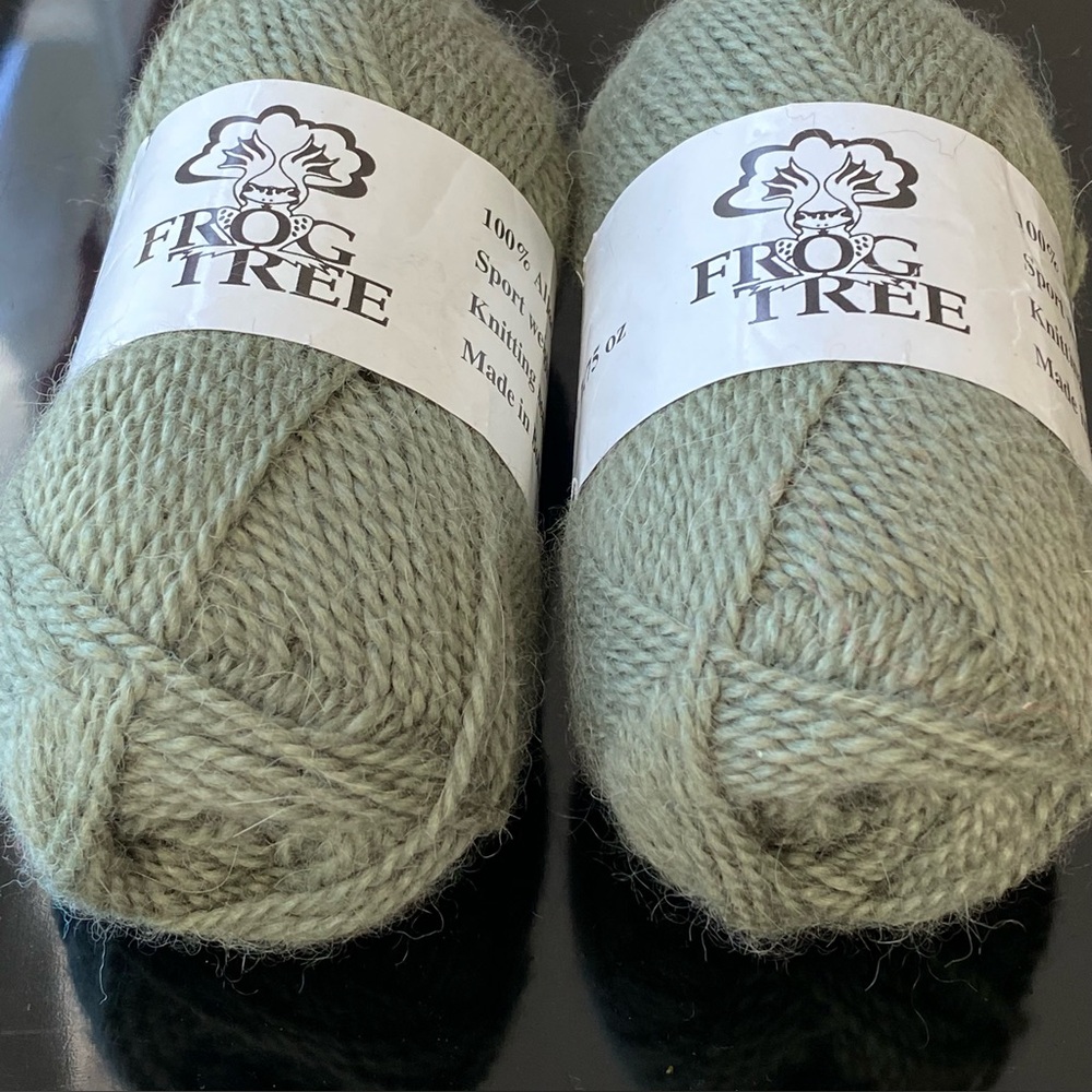 Alpaca Wool, from Frog Tree. 2 Skeins. Sport Weight. NWT